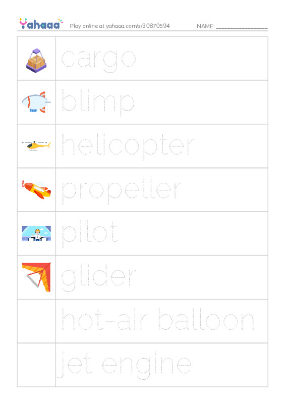 RAZ Vocabulary I: Fantastic Flying Machines PDF one column image words