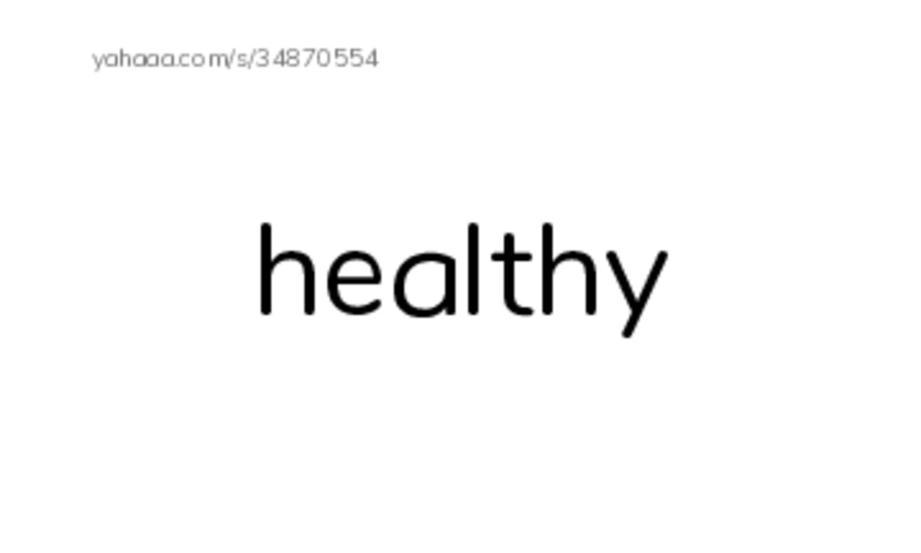 RAZ Vocabulary I: Healthy Me PDF index cards word only