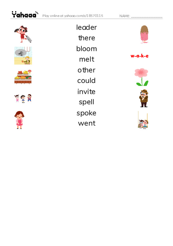 RAZ Vocabulary I: How Glooskap Found Summer PDF three columns match words