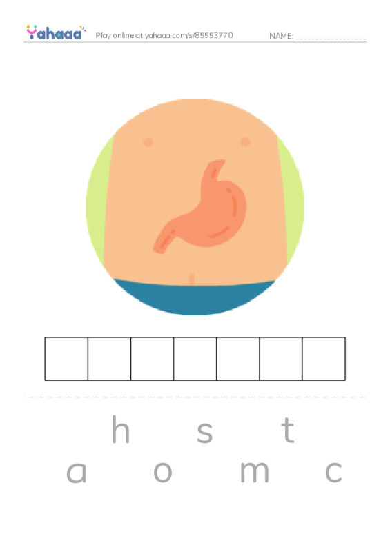 RAZ Vocabulary J: A Rainbow of Food PDF word puzzles worksheet