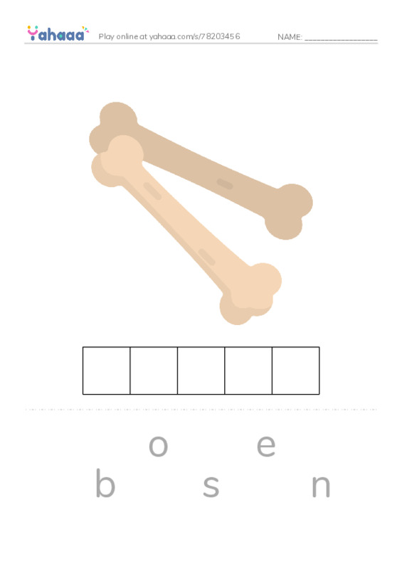 RAZ Vocabulary J: Animal Skeletons PDF word puzzles worksheet