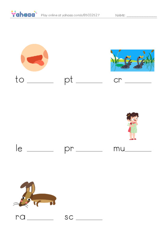RAZ Vocabulary J: Can You Say Pterodactyl2 PDF worksheet to fill in words gaps