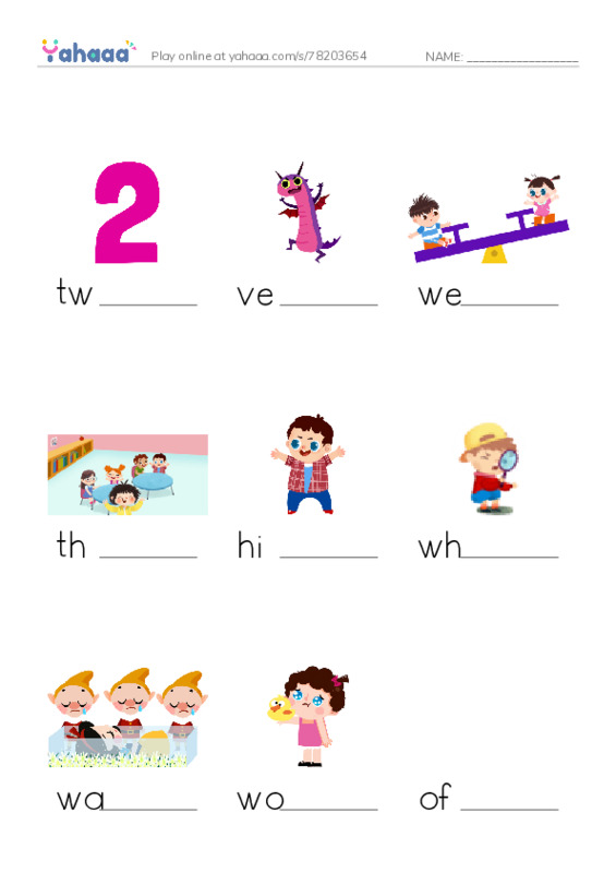 RAZ Vocabulary J: Darbys Birthday Party2 PDF worksheet to fill in words gaps