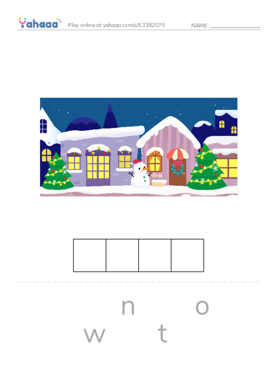 RAZ Vocabulary J: Hannahs Townspeople PDF word puzzles worksheet