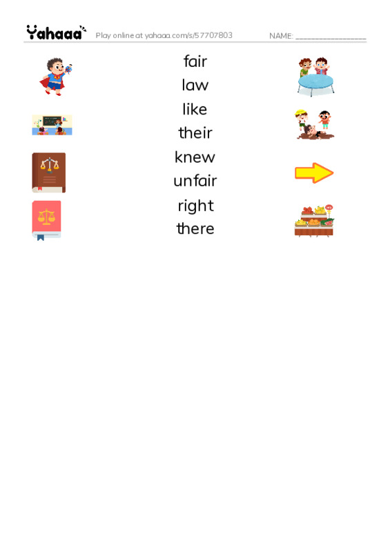 RAZ Vocabulary J: Riding with Rosa Parks PDF three columns match words