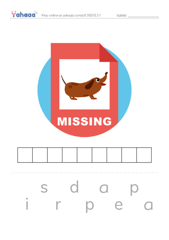 RAZ Vocabulary J: The Disappearing Moon PDF word puzzles worksheet