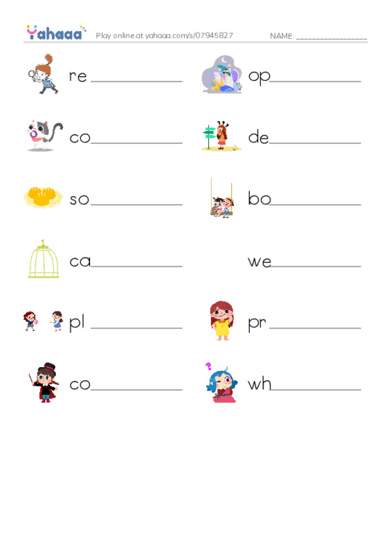 RAZ Vocabulary J: What Pet Should You Get PDF worksheet writing row