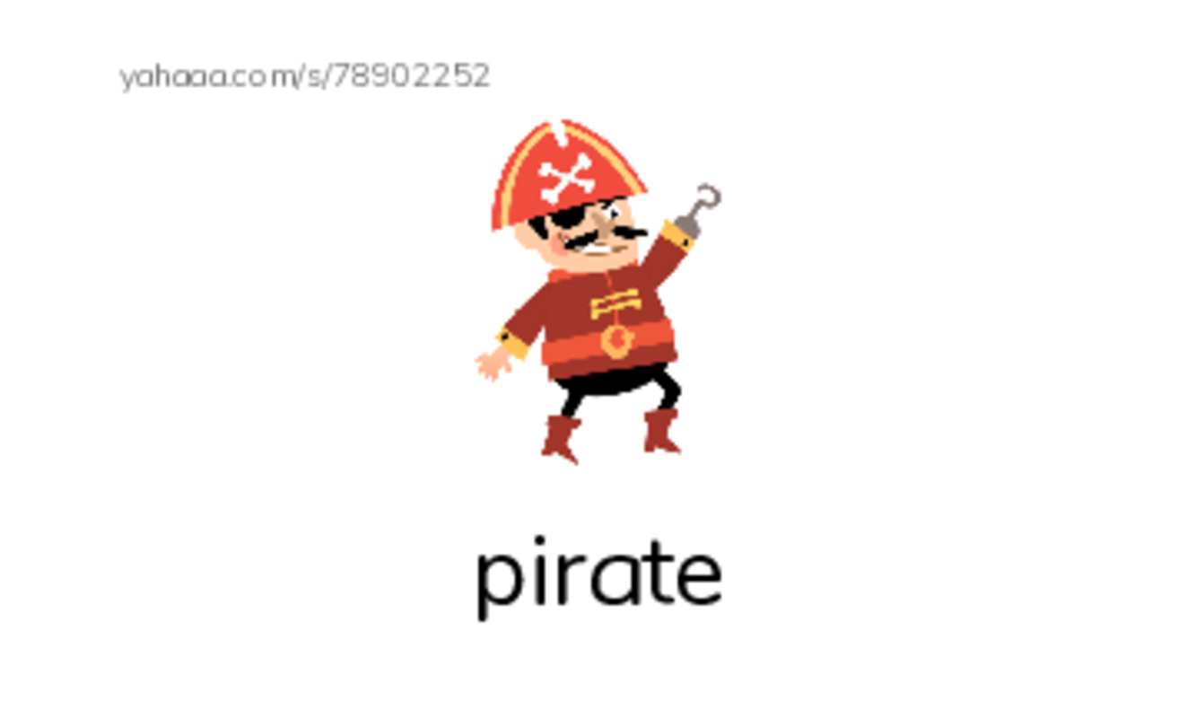 RAZ Vocabulary K: Blackbeard the Pirate PDF index cards with images