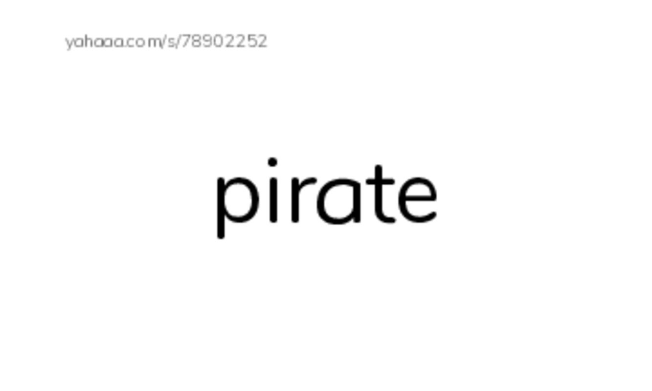 RAZ Vocabulary K: Blackbeard the Pirate PDF index cards word only