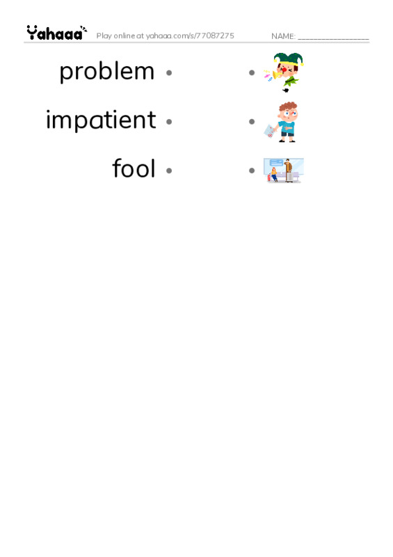 RAZ Vocabulary K: How Zebras Got Their Stripes PDF link match words worksheet