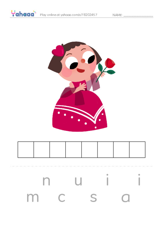 RAZ Vocabulary K: Id Like to Be2 PDF word puzzles worksheet