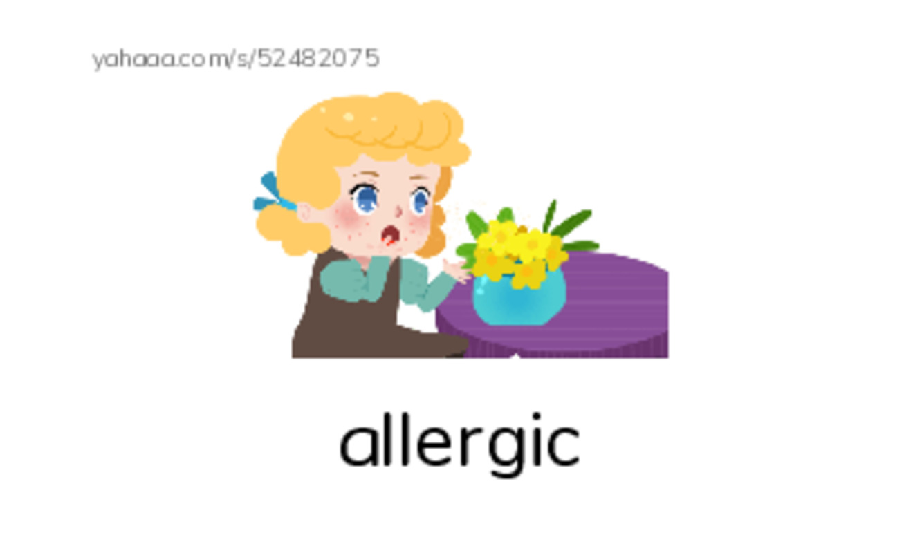 RAZ Vocabulary K: Im Allergic to Peanuts PDF index cards with images