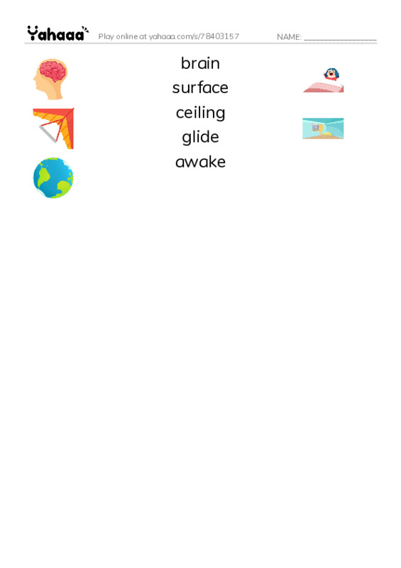 RAZ Vocabulary L: How Animals Sleep PDF three columns match words