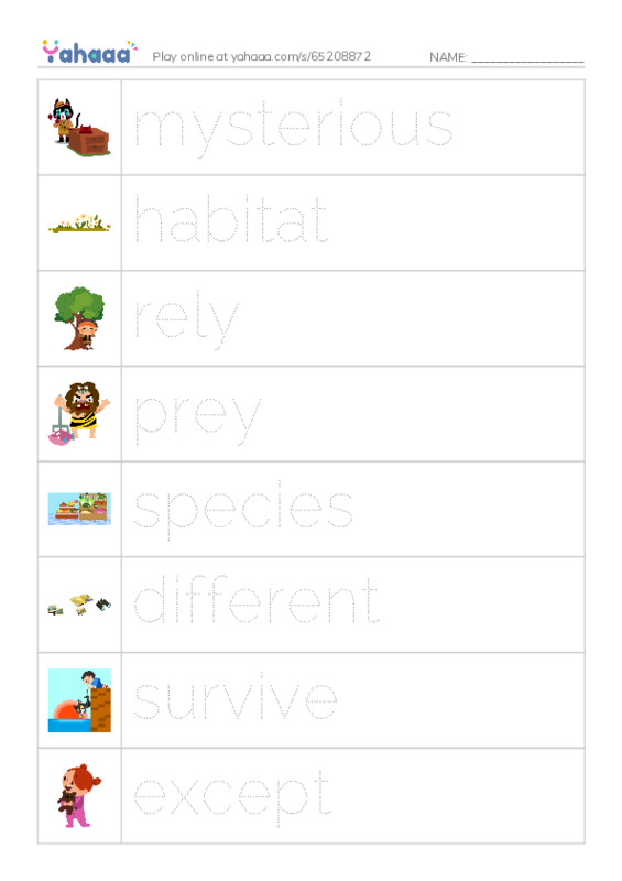 RAZ Vocabulary L: Owls Overhead PDF one column image words