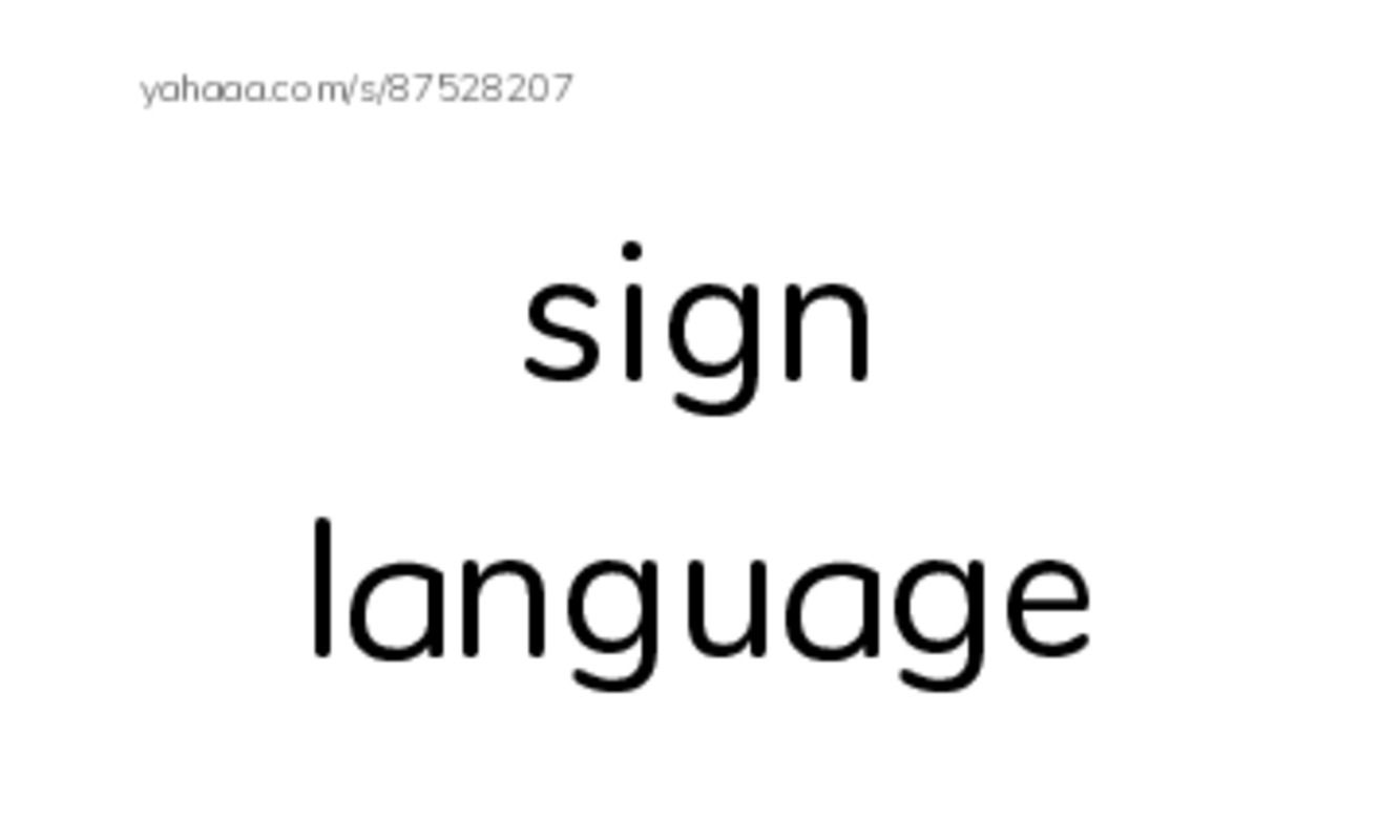 RAZ Vocabulary L: Sign Language and Hand Talk PDF index cards with images