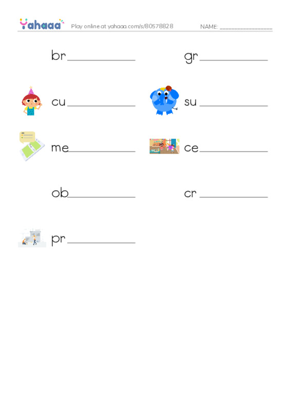 RAZ Vocabulary L: The 100th Day Project PDF worksheet writing row