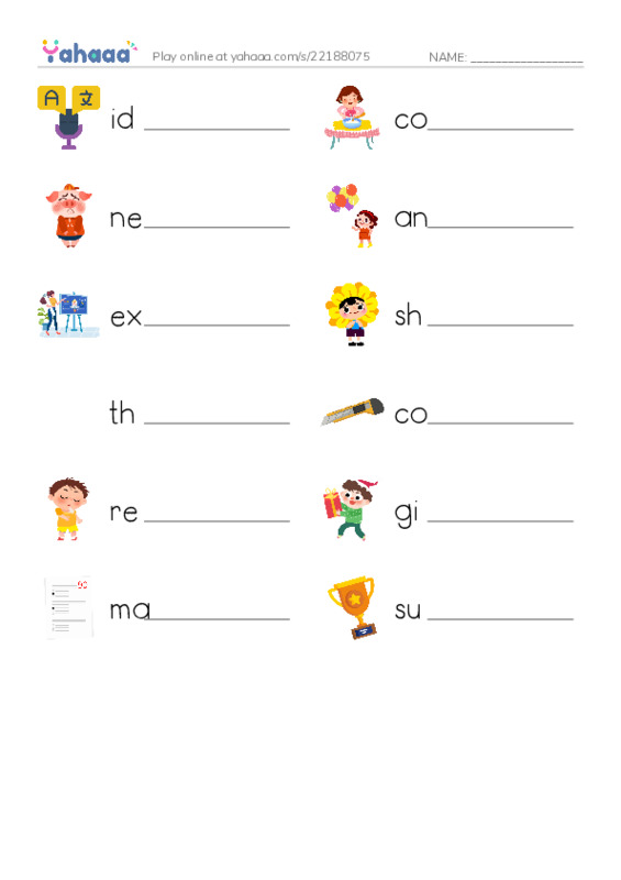 RAZ Vocabulary M: A New Way of Speaking PDF worksheet writing row