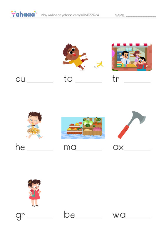 RAZ Vocabulary M: Giants Tale PDF worksheet to fill in words gaps