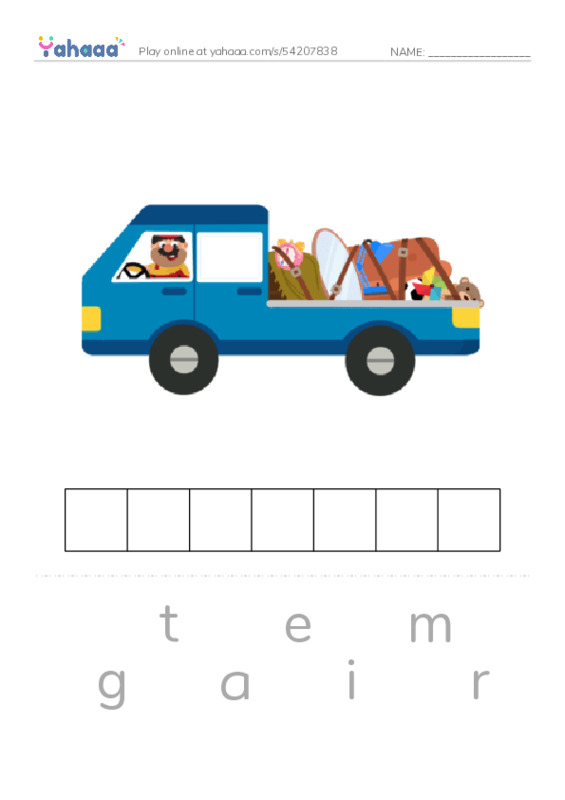 RAZ Vocabulary M: Hibernation PDF word puzzles worksheet