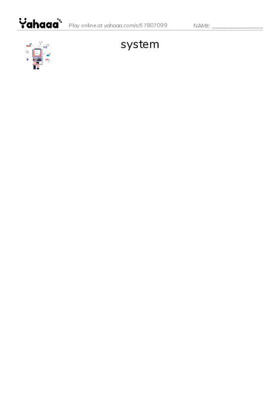 RAZ Vocabulary M: Inside Your Body3 PDF three columns match words