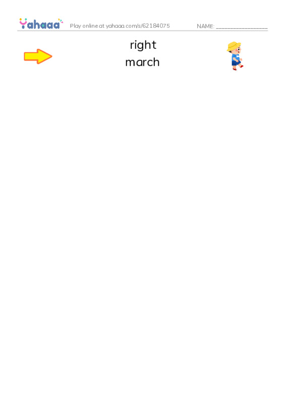 RAZ Vocabulary M: Martin Luther King Jr PDF three columns match words