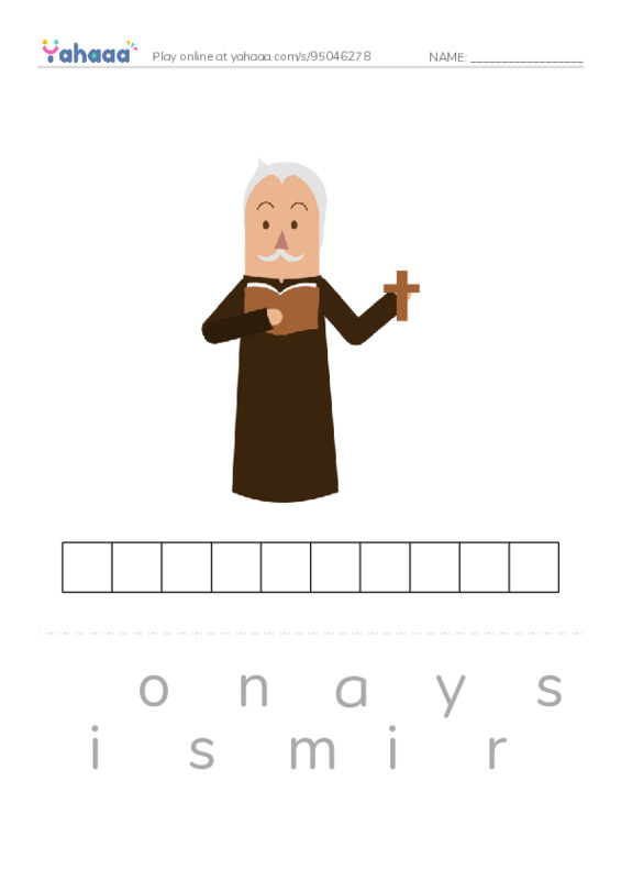 RAZ Vocabulary M: Mother Teresa Mother to Many PDF word puzzles worksheet
