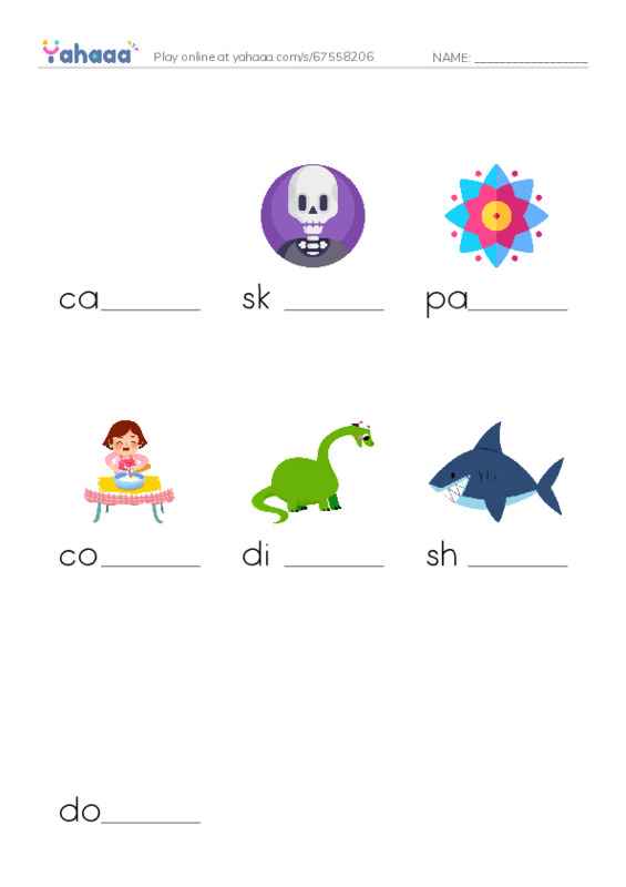 RAZ Vocabulary M: Sharks PDF worksheet to fill in words gaps