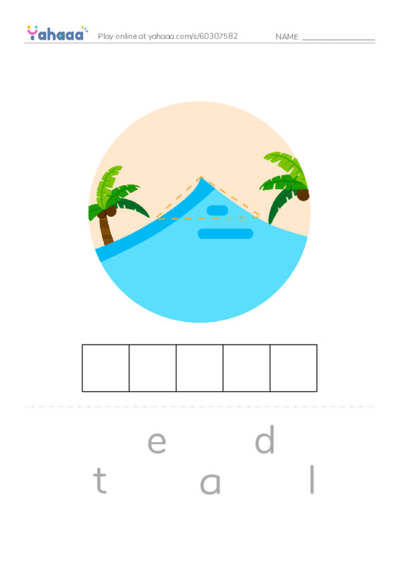 RAZ Vocabulary N: A Landforms Adventure PDF word puzzles worksheet