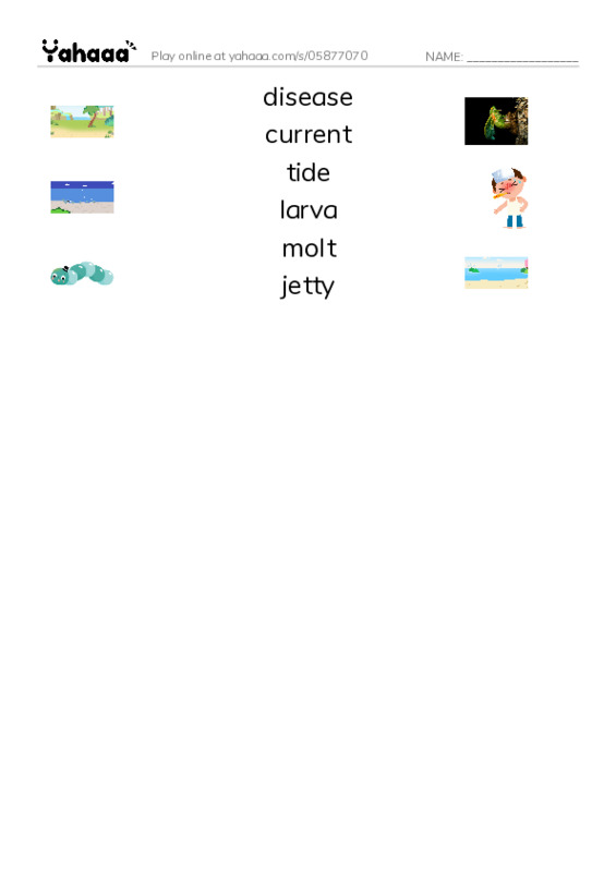 RAZ Vocabulary N: Horseshoes Arent Just for Good Luck PDF three columns match words