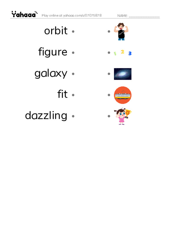 RAZ Vocabulary N: Luna Has Nothing to Wear PDF link match words worksheet