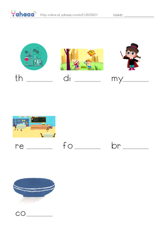 RAZ Vocabulary N: Sparkys Mystery Fortune PDF worksheet to fill in words gaps
