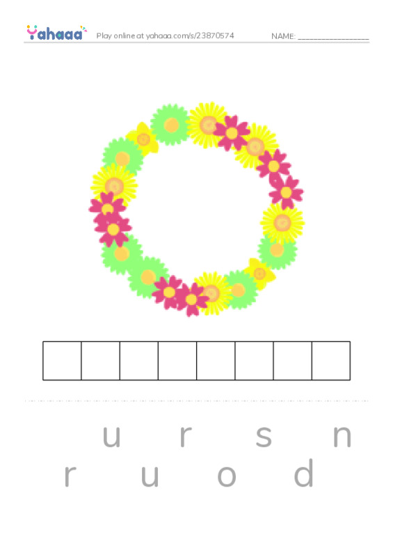 RAZ Vocabulary N: The Buffalo Hunt PDF word puzzles worksheet