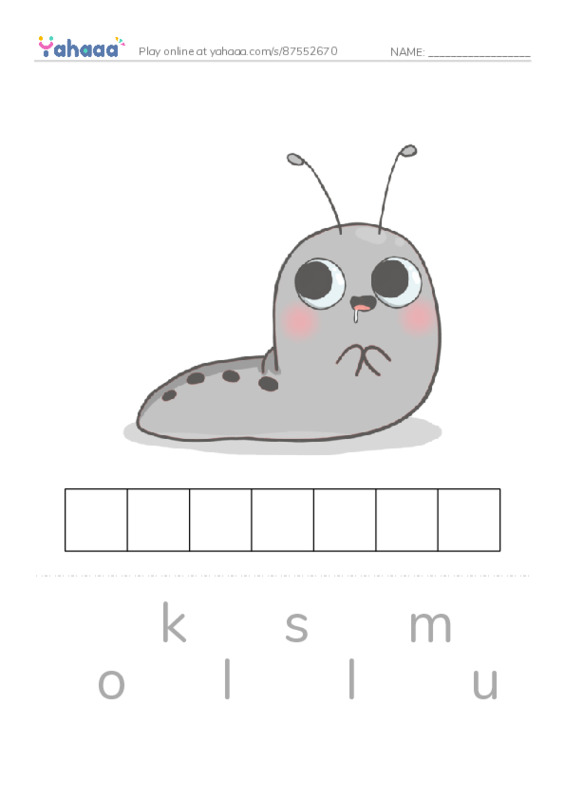 RAZ Vocabulary N: The Secret Lives of Snails and Slugs PDF word puzzles worksheet