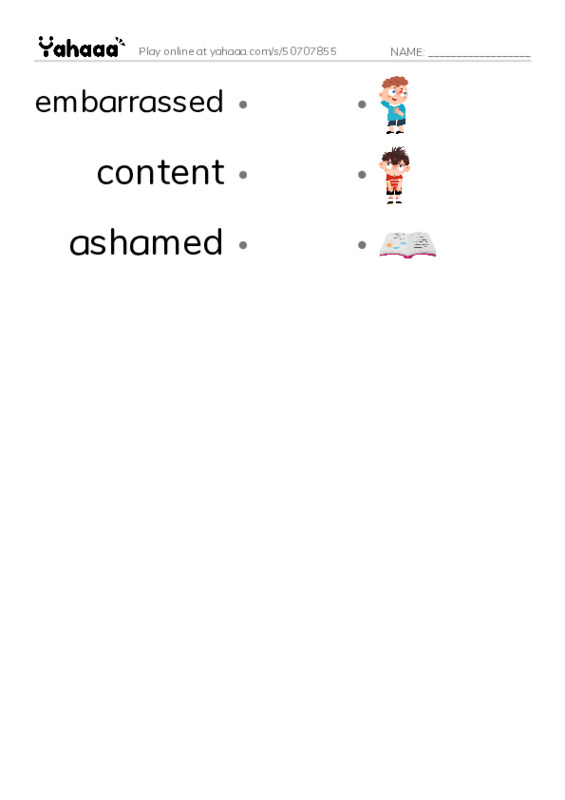 RAZ Vocabulary N: The Shepherd and the Fairy PDF link match words worksheet