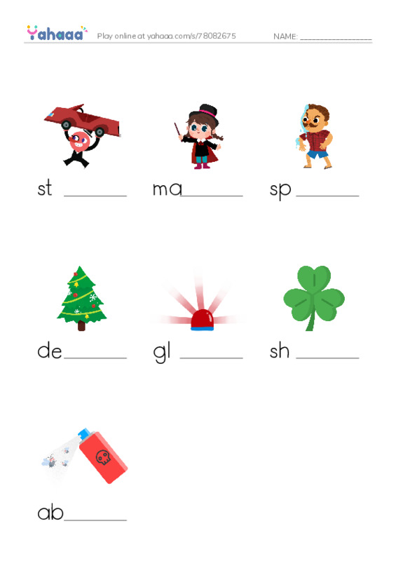 RAZ Vocabulary N: The St Patricks Day Mystery PDF worksheet to fill in words gaps