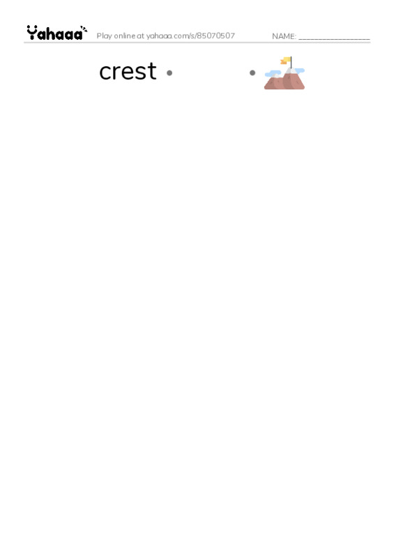 RAZ Vocabulary N: Totem Poles PDF link match words worksheet