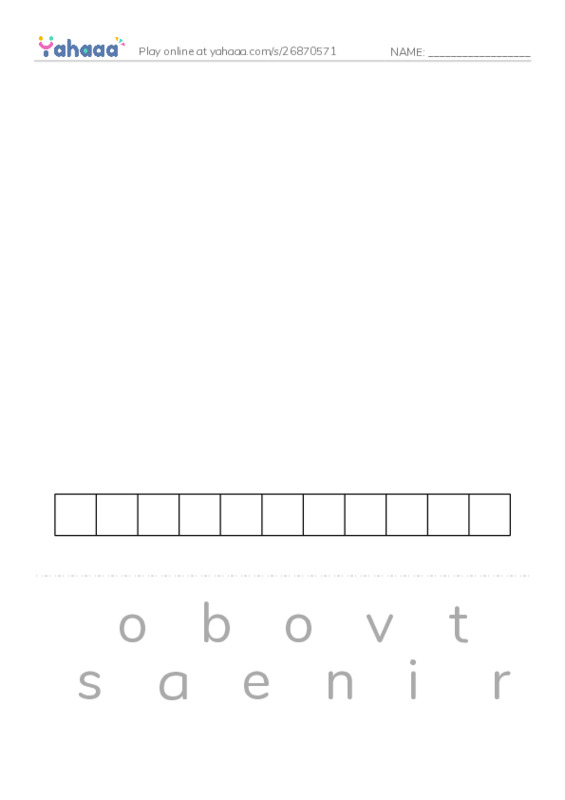 RAZ Vocabulary O: Jane Goodall PDF word puzzles worksheet