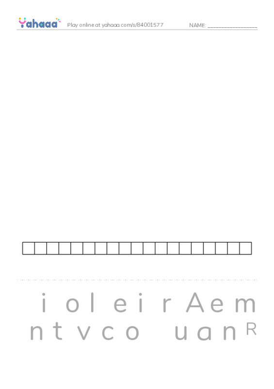 RAZ Vocabulary O: Johnny Appleseed Heads West PDF word puzzles worksheet