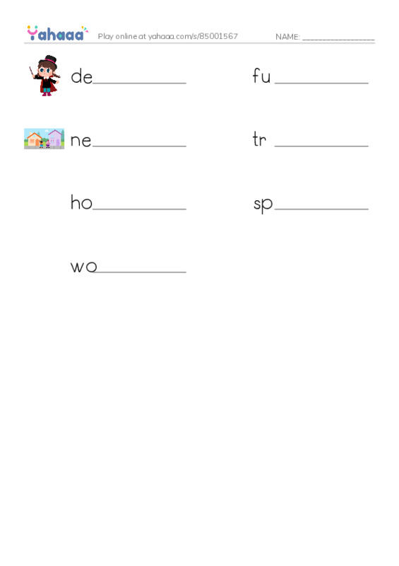 RAZ Vocabulary O: Little Reds Secret Sauce PDF worksheet writing row