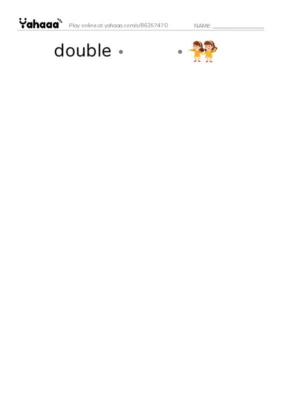 RAZ Vocabulary O: Scottys Spring Training PDF link match words worksheet