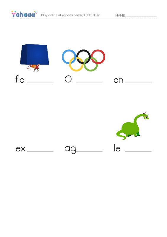 RAZ Vocabulary O: Summer Olympics Legends PDF worksheet to fill in words gaps