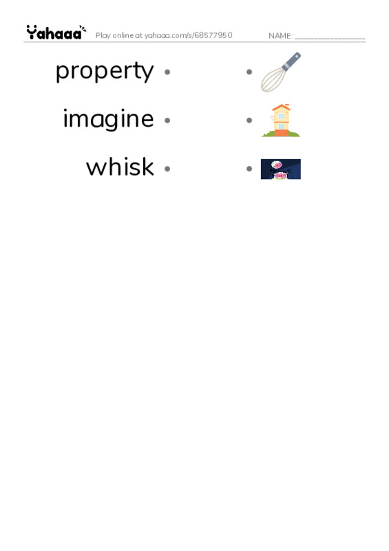 RAZ Vocabulary O: The Shadow People PDF link match words worksheet