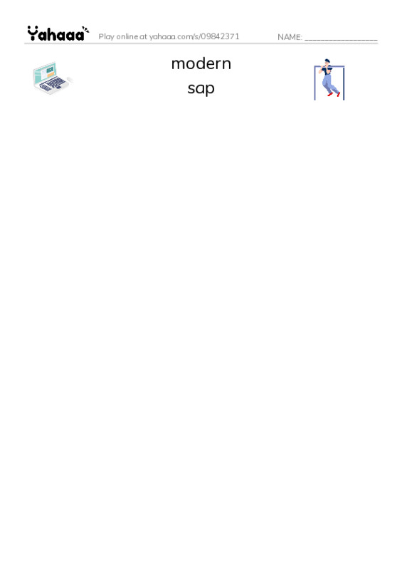 RAZ Vocabulary O: Three Little Pigs The Wolfs Story PDF three columns match words