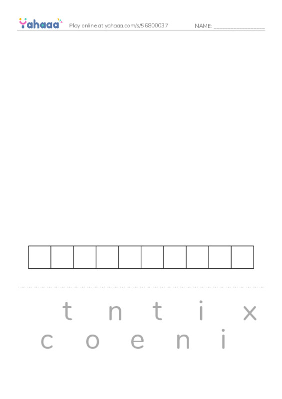 RAZ Vocabulary O: Whales PDF word puzzles worksheet