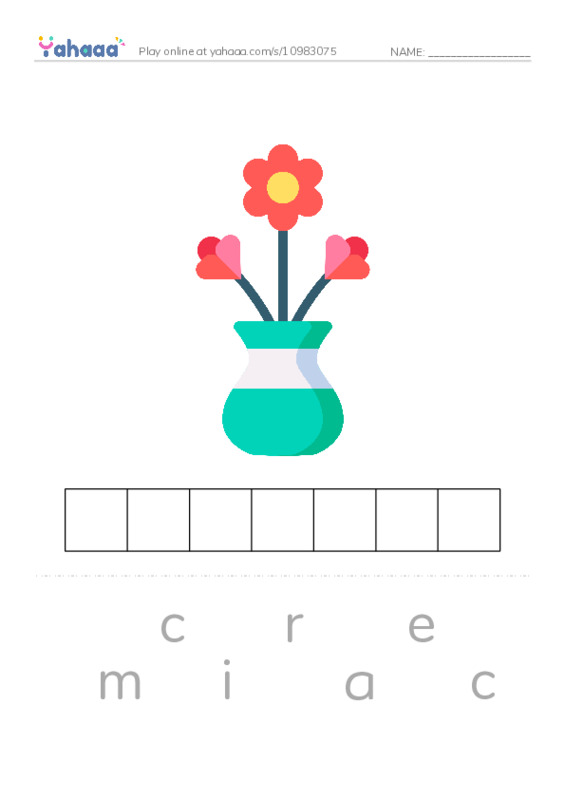 RAZ Vocabulary O: Art Around Us PDF word puzzles worksheet