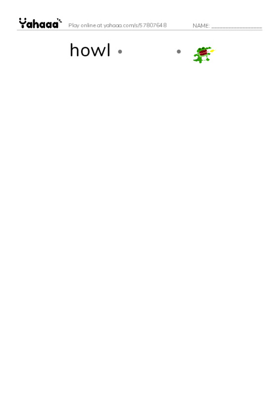 RAZ Vocabulary O: Coyote and the Star PDF link match words worksheet