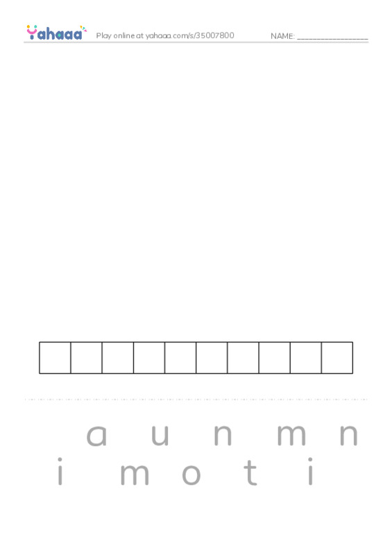 RAZ Vocabulary O: Daniel Boone PDF word puzzles worksheet