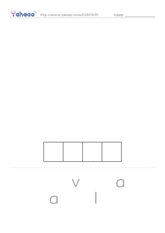 RAZ Vocabulary O: Goldilocks and the Other Three Bears PDF word puzzles worksheet