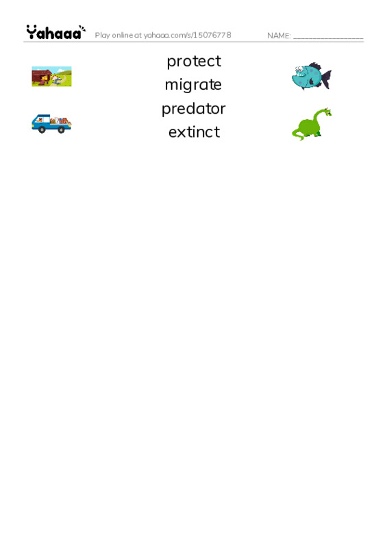 RAZ Vocabulary O: Manatees PDF three columns match words