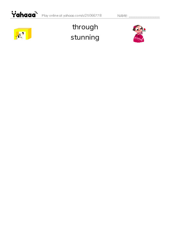 RAZ Vocabulary O: The Legend of Sleepy Hollow PDF three columns match words